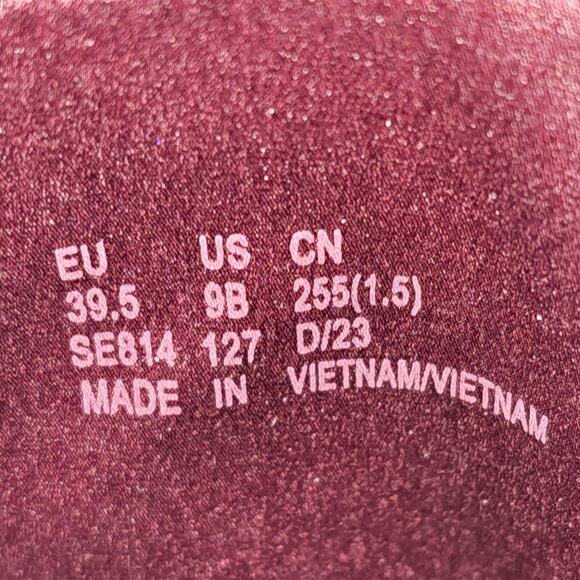 Stuart Weitzman Allshine Ankle Bootie Size 9 Wine Red Suede Sock Jewel Heel Fall - Picture 14 of 15